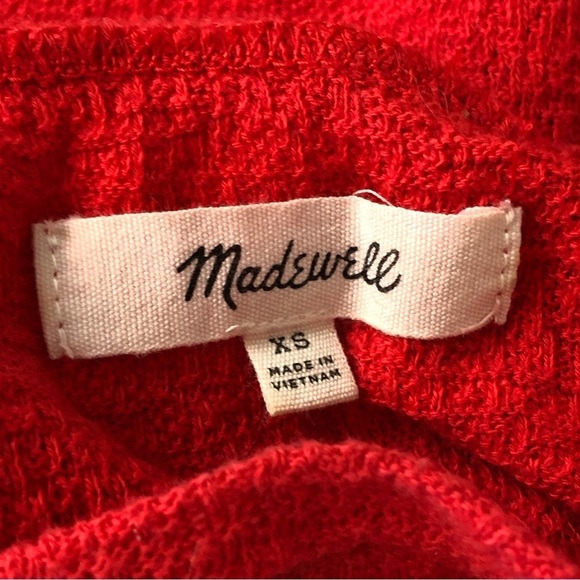 Madewell Texture & Thread Side-Tie Short Sleeve Top XS - Picture 8 of 9